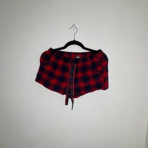 Aerie soft flannel pj shorts
